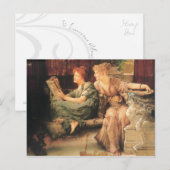 Carte Postale Comparaisons par Lawrence Alma-Tadema (Devant / Derrière)