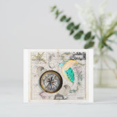 Carte Postale Compas de Sea Turtle (Debout devant)