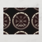 Carte Postale Compas viking Vegvisir (Devant)