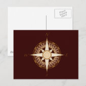 Carte postale Compass antique (Devant / Derrière)