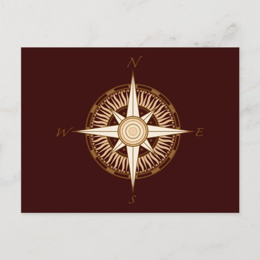 Carte postale Compass antique (Devant)