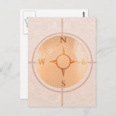 Carte Postale COMPASS NEWS Nord-Est Ouest Sud (Devant / Derrière)