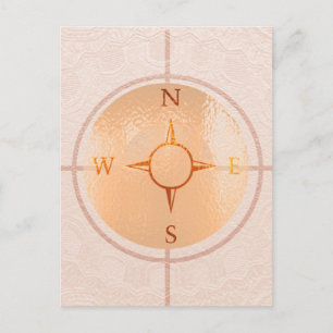 Carte Postale COMPASS NEWS Nord-Est Ouest Sud