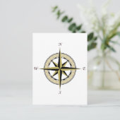Carte Postale Compass Rose Art (Debout devant)