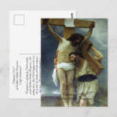 Carte Postale Compassion de Christ Bouguereau (Devant / Derrière)