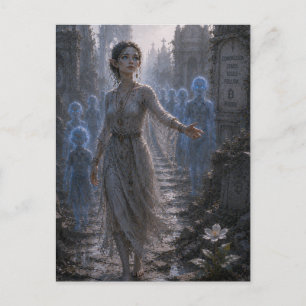 Carte Postale Compassion / Guide des Âmes / Ruines du Cimetière