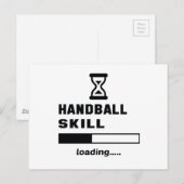 Carte Postale Compétence de handball Chargement...... (Devant / Derrière)