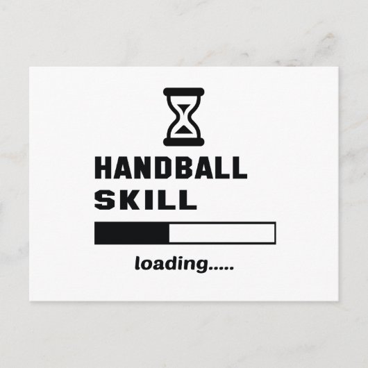 Carte Postale Compétence de handball Chargement...... (Devant)