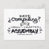 Carte Postale compiler la haine ? (Devant)
