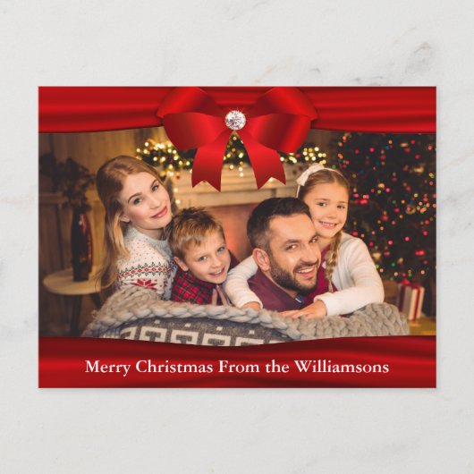 Carte postale complète Rouge Ruban Diamant Votre T (Devant)