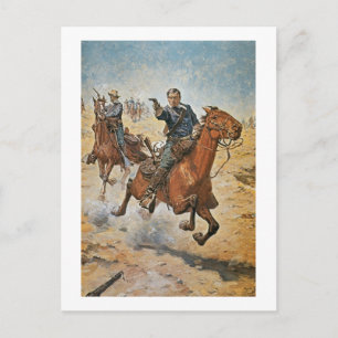 Carte Postale Complètement Sure : un soldat de la cavalerie des