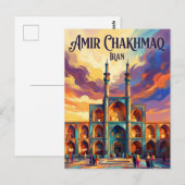 Carte Postale Complexe Amir Chakhmaq Iran (Devant / Derrière)