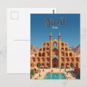 Carte Postale Complexe Amir Chakhmaq Iran (Devant / Derrière)