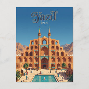 Carte Postale Complexe Amir Chakhmaq Iran