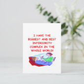 Carte Postale complexe d'infériorité (Debout devant)