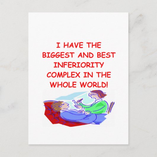 Carte Postale complexe d'infériorité (Devant)