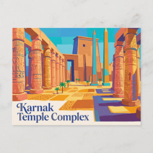 Carte Postale Complexe du temple de Karnak Égypte