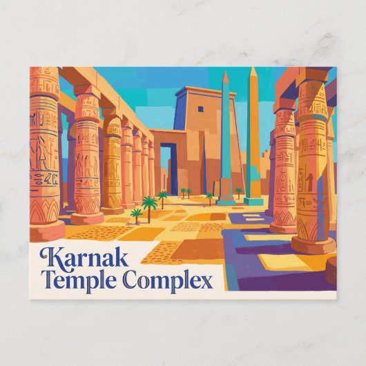 Carte Postale Complexe du temple de Karnak Égypte (Devant)