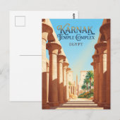 Carte Postale Complexe du temple de Karnak Égypte (Devant / Derrière)