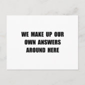 Carte Postale Composer les réponses (Devant)