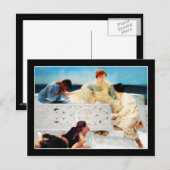 Carte Postale Composite d'Alma-Tadema Manque d'intimité (Devant / Derrière)