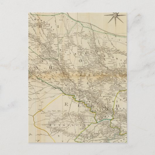 Carte Postale Composite Delhi, Agrah, Oude, Ellahabad (Devant)