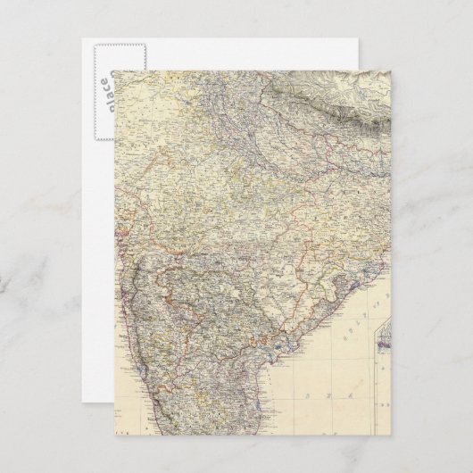 Carte Postale Composite Inde 2 (Devant / Derrière)