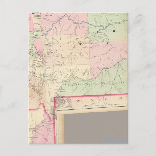 Carte Postale Composite Montana, Idaho (Devant)