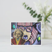 Carte Postale compositeur d'art urbain (Debout devant)