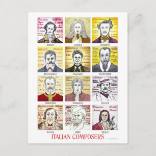 Carte postale Compositeurs italiens