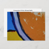 Carte Postale Composition #1A par Michael Moffa (Devant / Derrière)