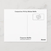 Carte Postale Composition #1A par Michael Moffa (Dos)