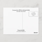 Carte Postale Composition #20 par Michael Moffa (Dos)
