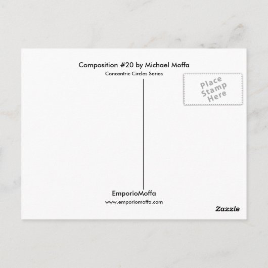 Carte Postale Composition #20 par Michael Moffa (Dos)