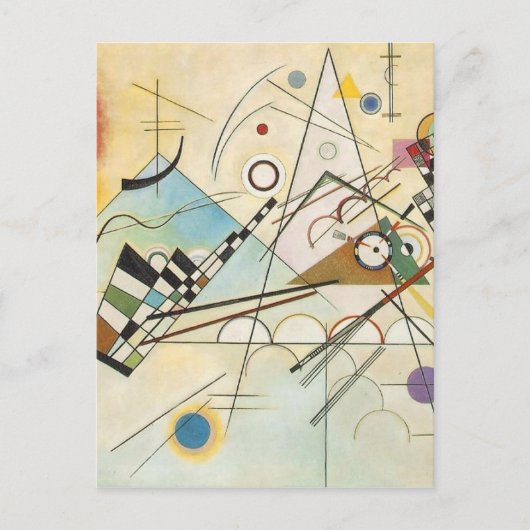 Carte Postale Composition 8 Peinture Kandinsky (Devant)