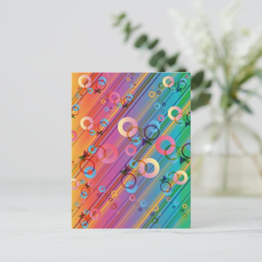 Carte Postale Composition Abstraite (Debout devant)