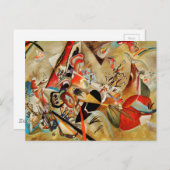 Carte Postale Composition Abstraite de Kandinsky (Devant / Derrière)