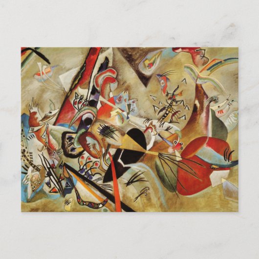 Carte Postale Composition Abstraite de Kandinsky (Devant)