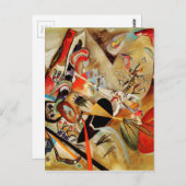 Carte Postale Composition Abstraite de Kandinsky (Devant / Derrière)