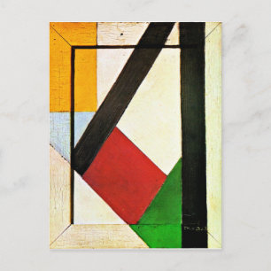 Carte Postale Composition, célèbre oeuvre de Theo van Doesburg
