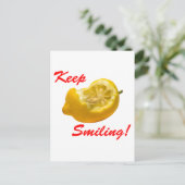 Carte Postale Composition de citron Continuez à sourire ! (Debout devant)