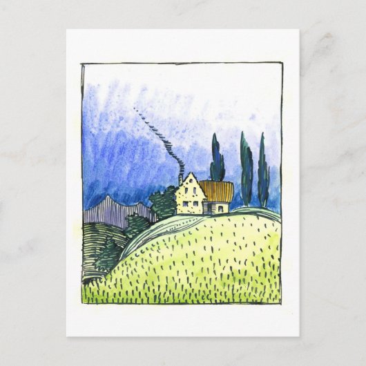 Carte Postale Composition de Pavement et Prairie par Wiener (Devant)