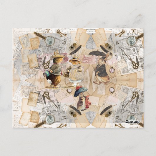 Carte Postale composition de Pierre Lapin (Dos)