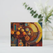 Carte Postale Composition d'Orbe Mécanique Steampunk (Debout devant)