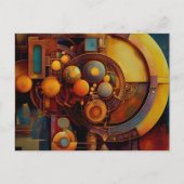 Carte Postale Composition d'Orbe Mécanique Steampunk (Devant)