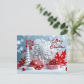 Carte Postale Composition Fleur d'Hiver (Debout devant)