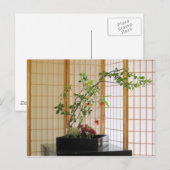 Carte Postale composition florale en zen (Devant / Derrière)
