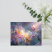 Carte Postale Composition florale pastel abstraite lumineuse (Debout devant)