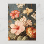 Carte Postale Composition florale vintage vibrante (Devant)