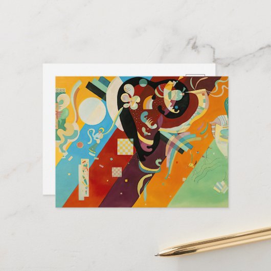 Carte Postale Composition IX, Wassily Kandinsky (Devant/Arrière en situation)